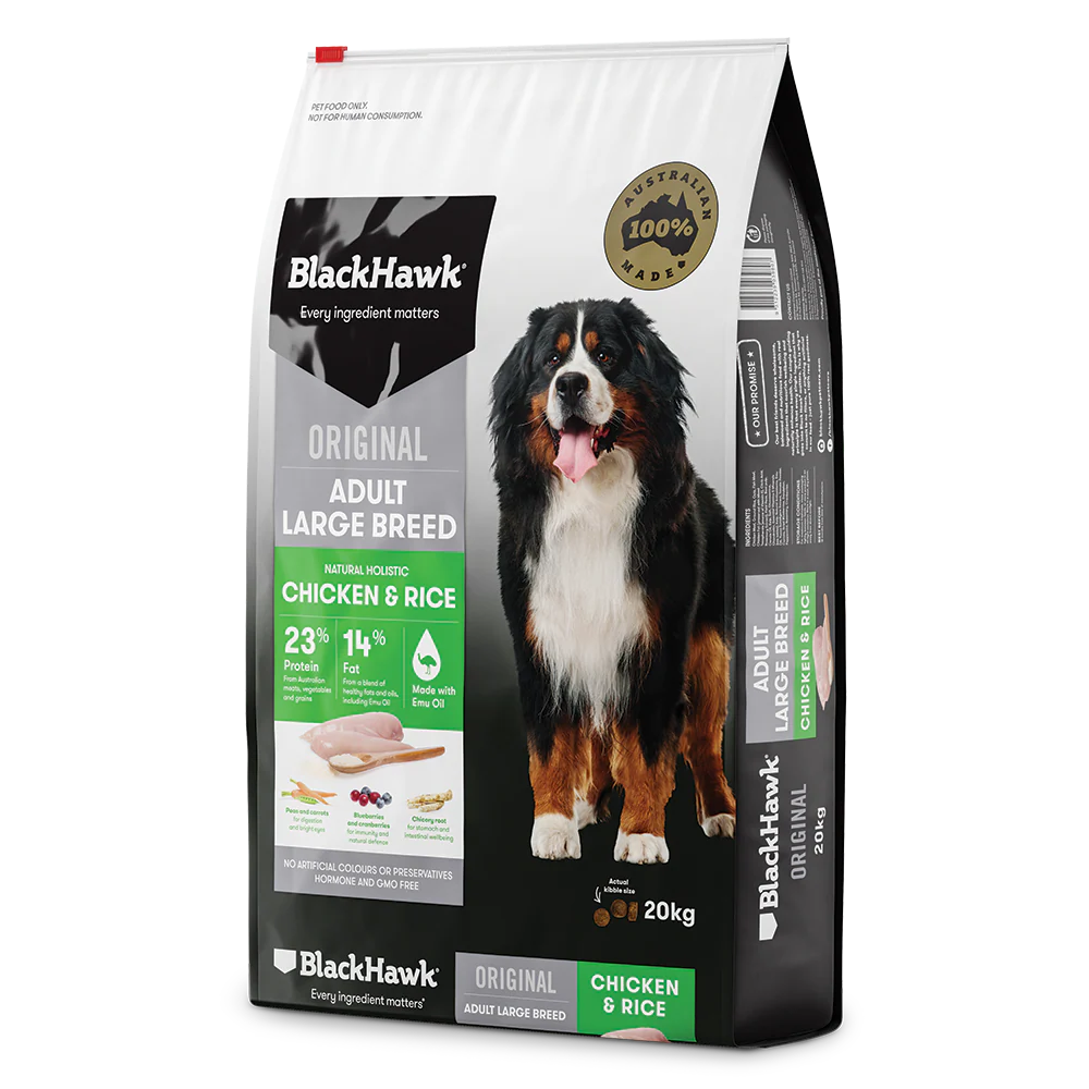 Black Hawk dog food pack